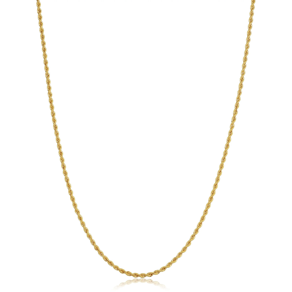 10k Yellow Gold Rope Chain Necklace H16098