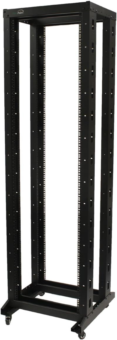 7ft 42U 4-Post Open Frame Server Rack with Casters U5771