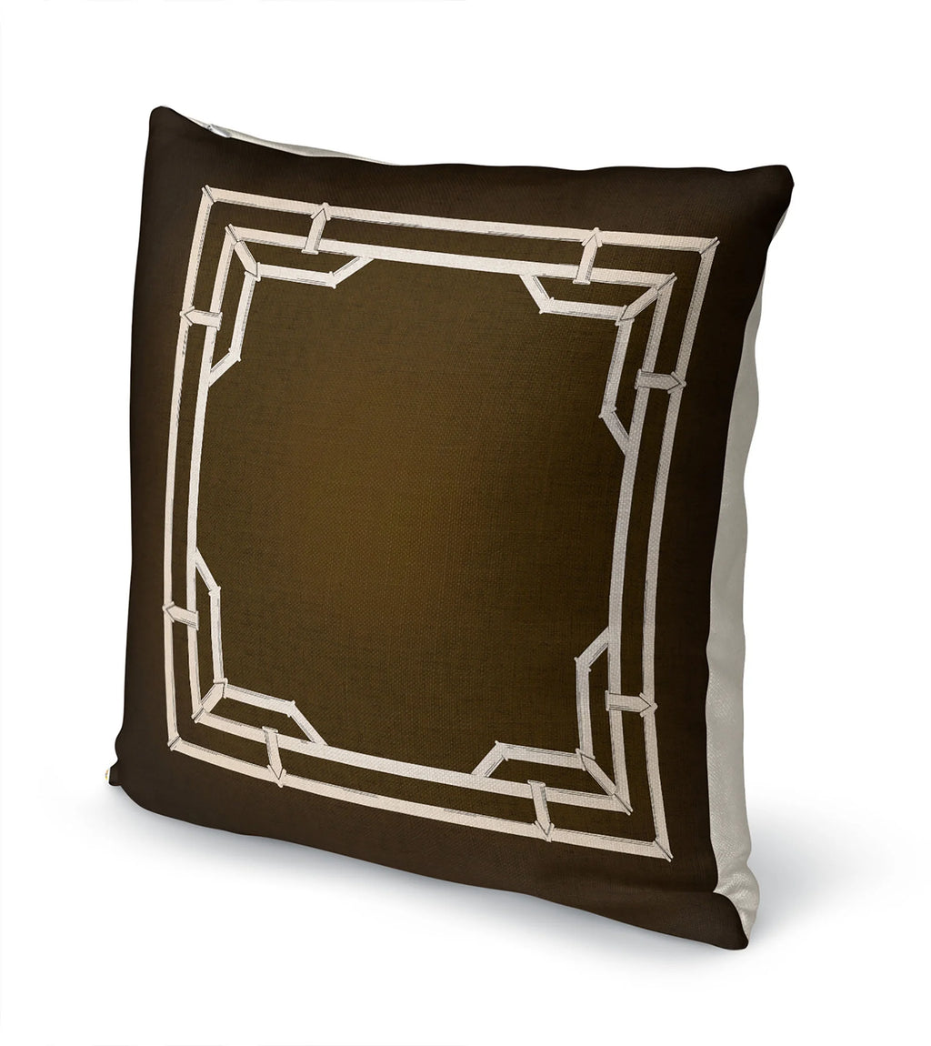 Bamboo Brown Accent Pillow Z9235