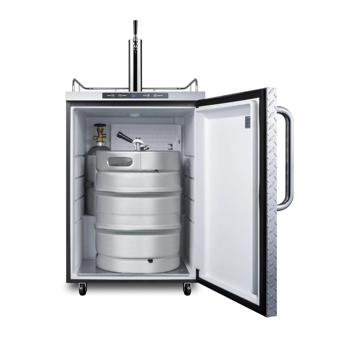 24" Stainless Steel Outdoor Beer Dispenser with Single Tap U422479