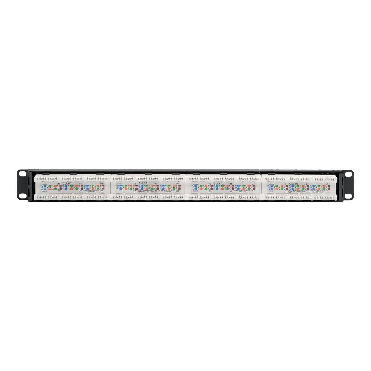 24-Port Cat6a Cat6 Cat5e Patch Panel Q23648