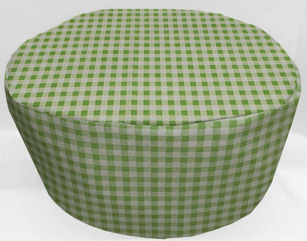 Green & White Checked Slow Cooker Cover C2334