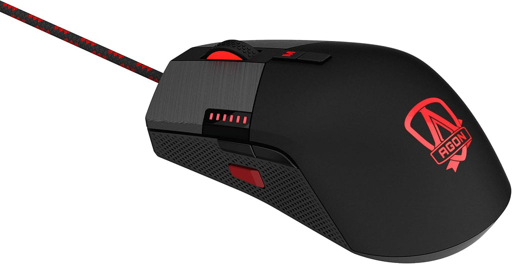 RGB Gaming Mouse with OMRON Switches, 16000 DPI, Adjustable Weight V241055