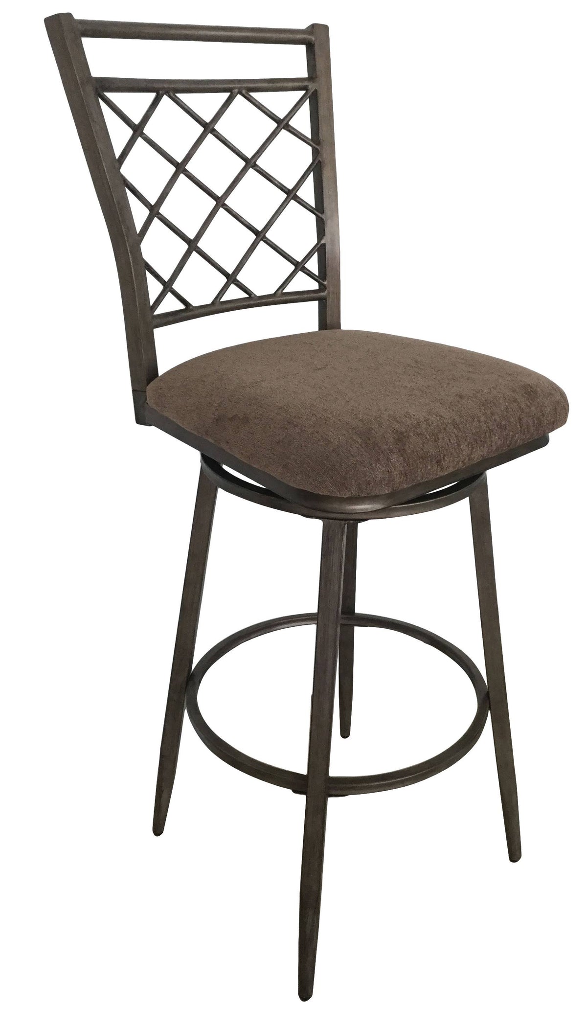Swivel Bar Chair Fabric Antique (Set of 2) K8666