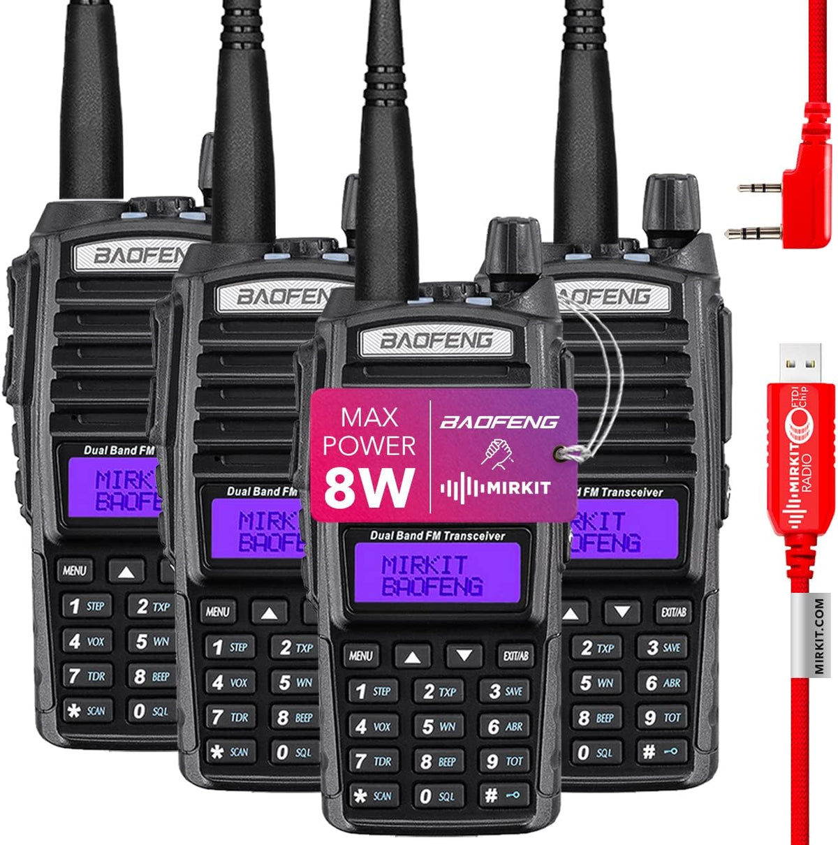 8 Watt Two Way Radio Pack of 2 G2061
