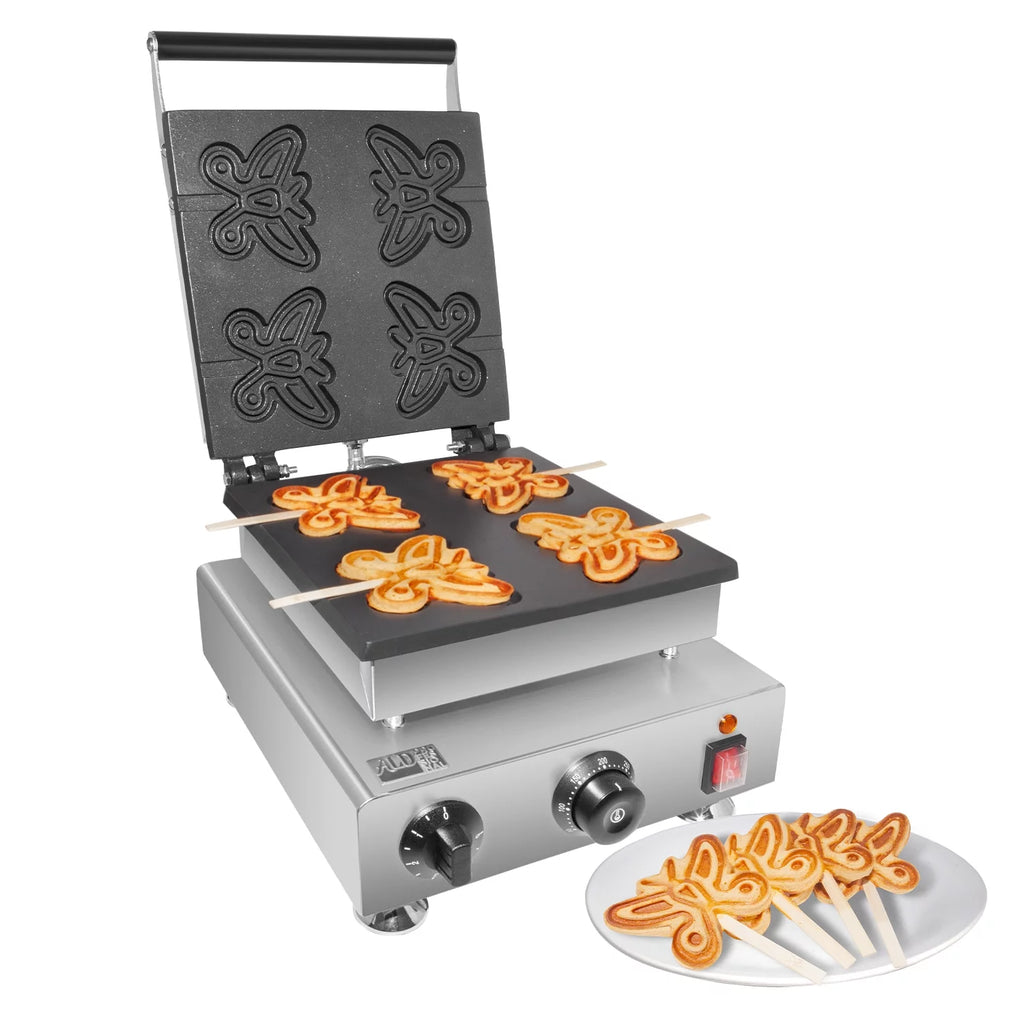 Butterfly-Shaped 4 Pcs Stainless Steel Waffle Maker X299