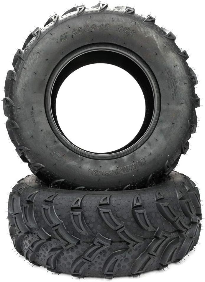 Set of 4 All Terrain ATV UTV Tires 25x8-12 Front 25x10-12 Rear 6PR J8453