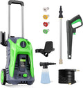 3000 PSI Electric Pressure Washer with 4 Nozzles Foam Cannon F77301