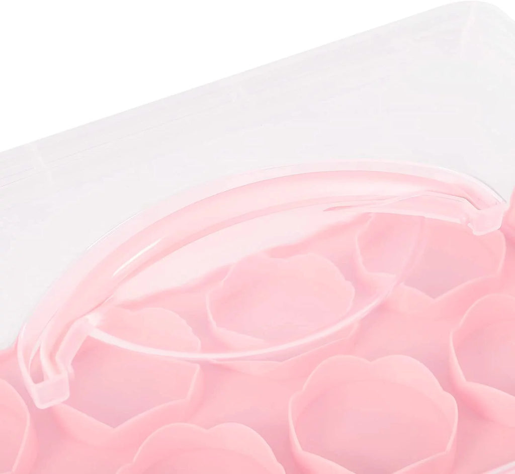 36 Grid 3 Tier Cupcake Carrier Holder Rack Pink L59295