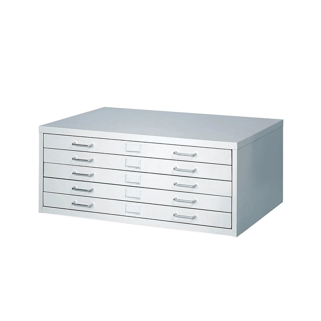 Light Gray 5 Drawer Metal Flat File Cabinet L51481
