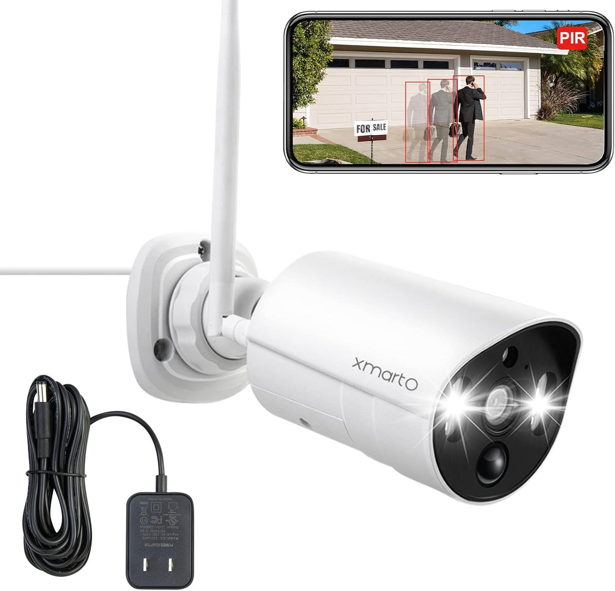 2K HD Wireless Security Camera System with Color Night Vision M258085