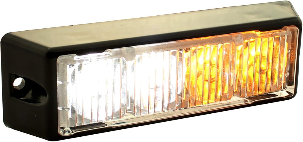 4pc 4" 4W Green White LED Flashing Strobe Light Head Emergency Warning Grille Light N1134