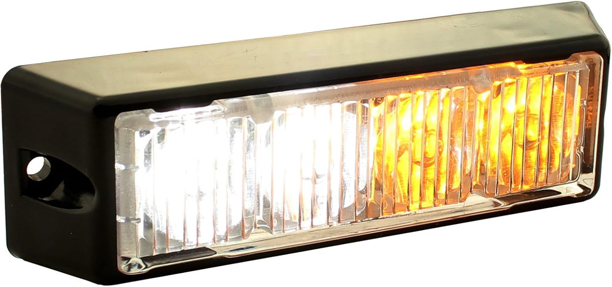 4pc 4" 4W Green White LED Flashing Strobe Light Head Emergency Warning Grille Light N1134