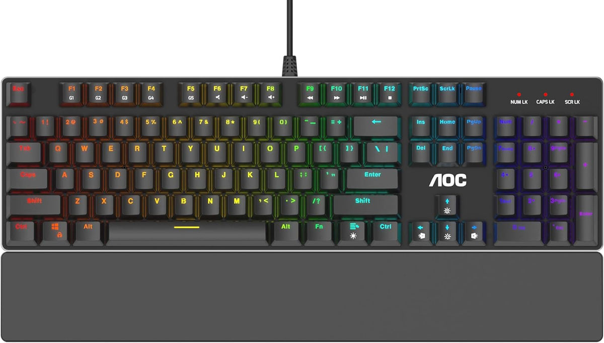 RGB Gaming Mouse with OMRON Switches, 16000 DPI, Adjustable Weight V241055