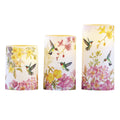 Floral Candles Set of 3 H416