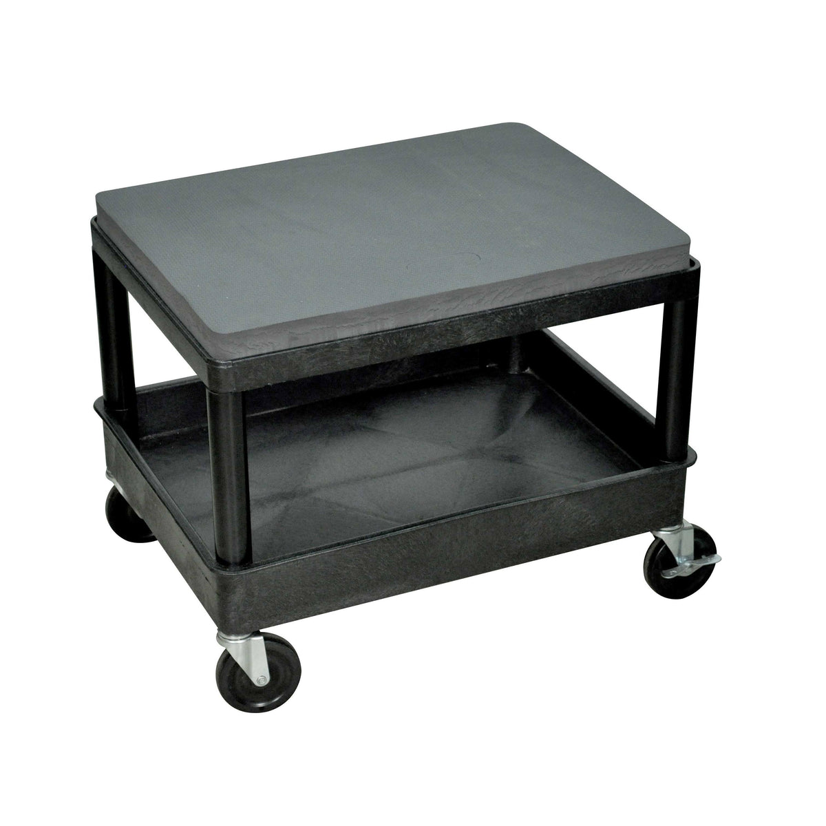 Black Mobile Mechanics Stool A89377