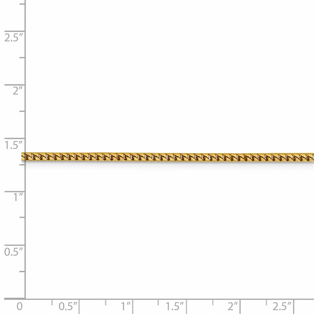 14kt Yellow Gold 2mm Franco Chain 20 inch Lobster Clasp O355464