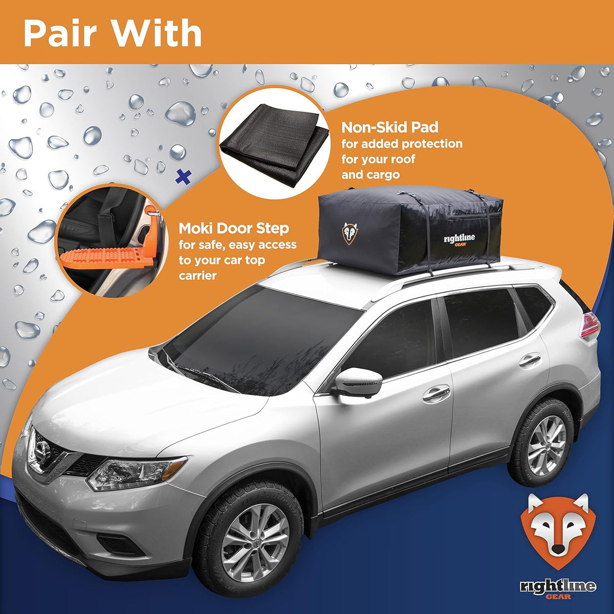 18 cu ft Waterproof Car Top Carrier V9017