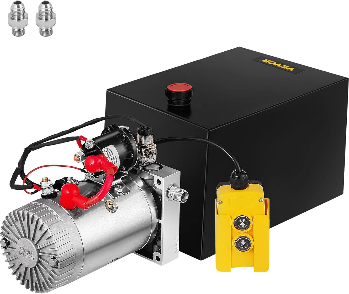 12 Quart Hydraulic Power Unit Single Acting with Steel Reservoir X521