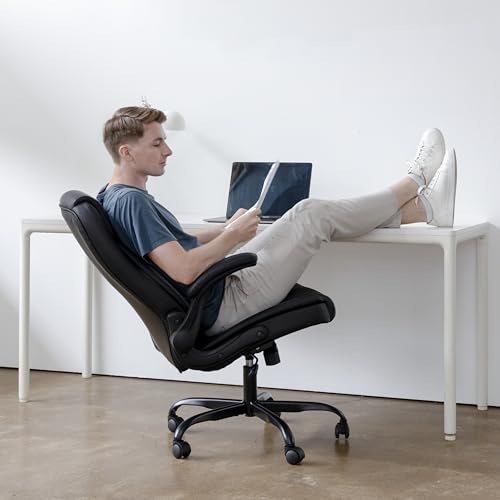 Ergonomic High Back Office Chair with Flip-up Arms E274545
