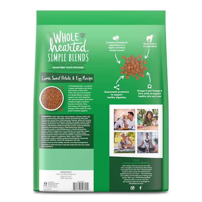 Lamb Sweet Potato & Egg Recipe Dry Dog Food E440336