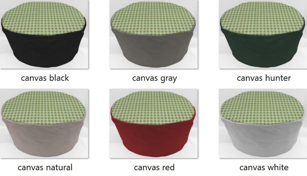 Green & White Checked Slow Cooker Cover C2334