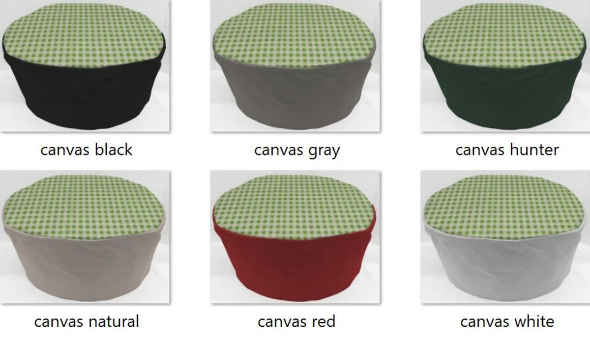 Green & White Checked Slow Cooker Cover C2334