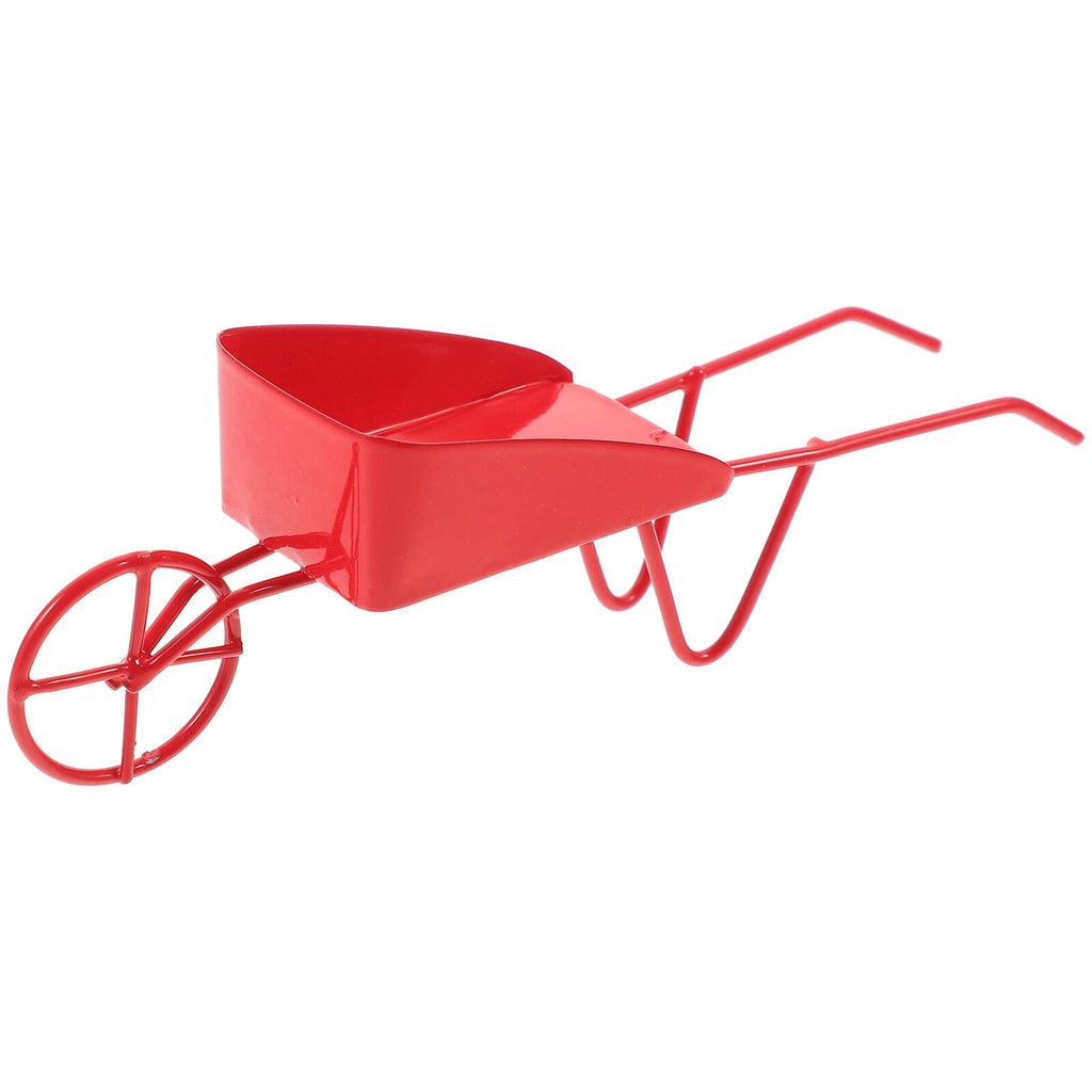 Mini Vintage Metal Wheelbarrow Prop T671902