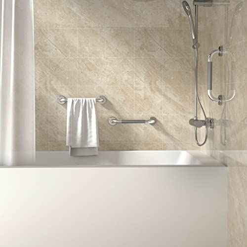 12 Inch Anti Slip Chrome Finish Stainless Steel Bath Grab Bar V90384