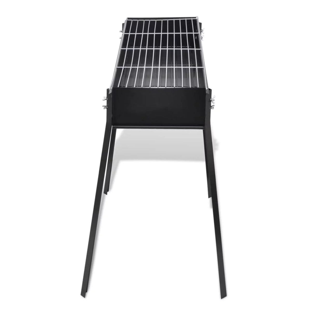 Charcoal BBQ Stand Steel Barbecue Grill Black W774