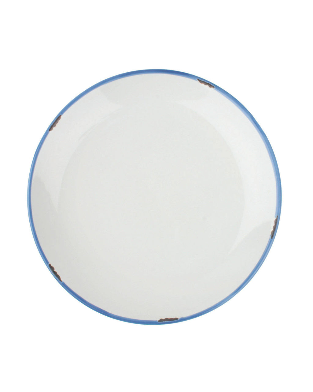 White/Blue Tinware Salad Plates (Set of 4) N51638