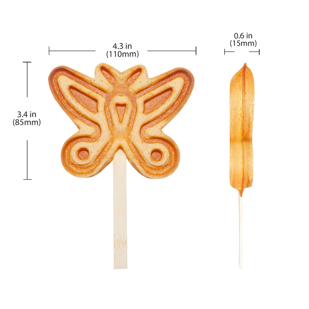 Butterfly-Shaped 4 Pcs Stainless Steel Waffle Maker X299