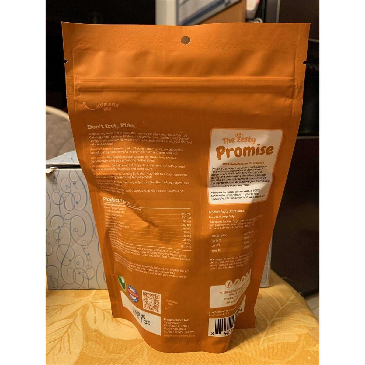 Advanced Behavior Calming Bites for Dogs Y857