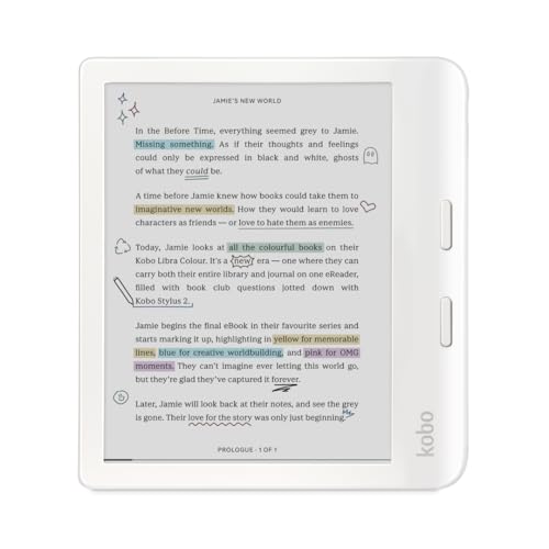 7” Glare-Free Colour E Ink Display eReader U714023