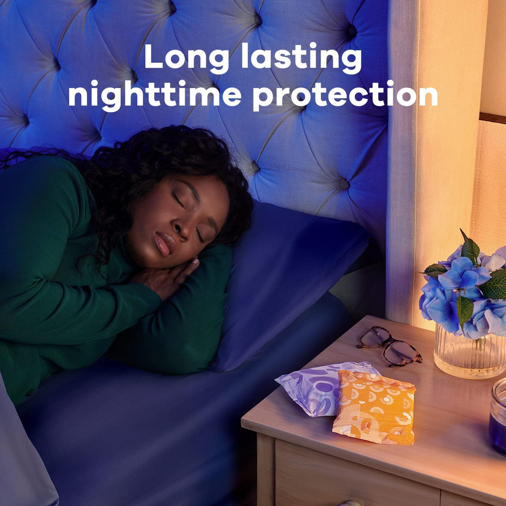 72 Count Unscented Overnight Pads with Wings D74427