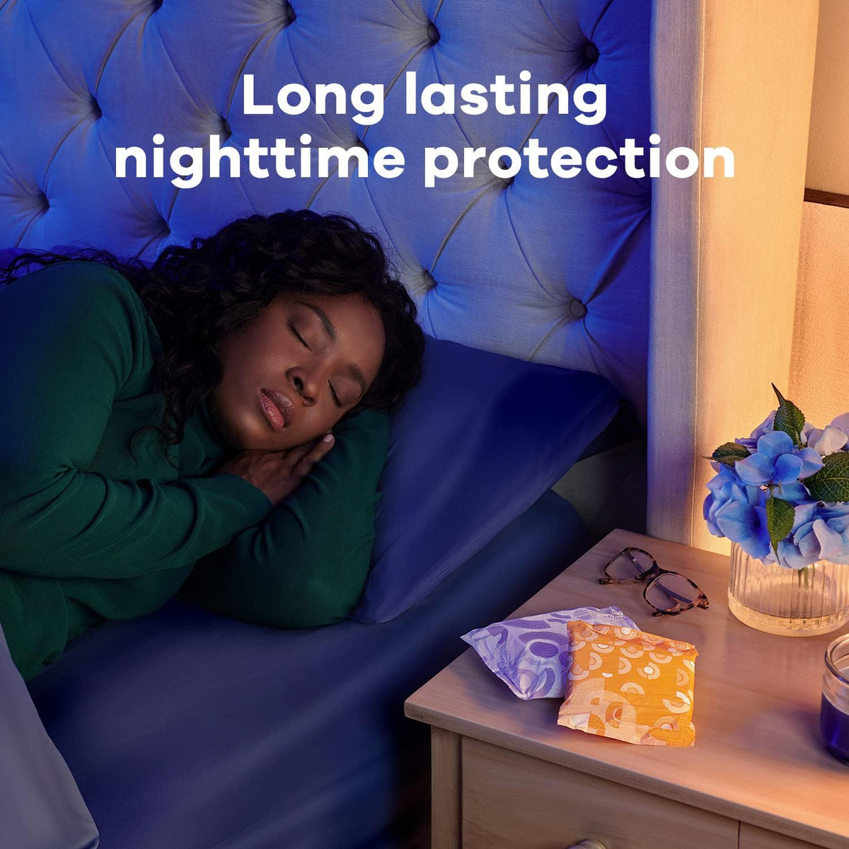 72 Count Unscented Overnight Pads with Wings D74427