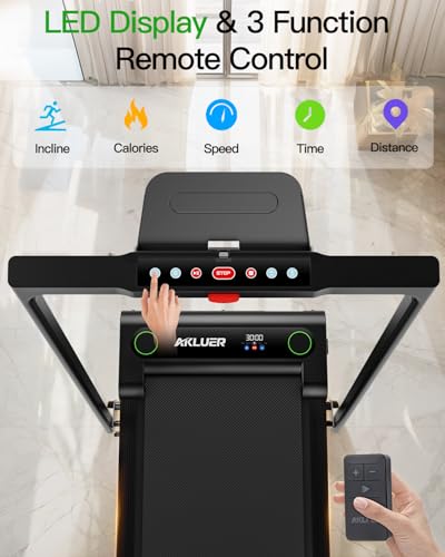 2.5 HP Under Desk Treadmill with Remote Control and LED Display J8482
