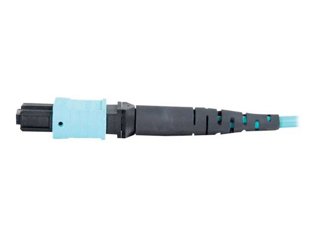 10M MPO to MPO Fiber Array Cable OM4 Plenum Rated Aqua Q138490