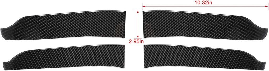 ABS Carbon Fiber Interior Door Handle Trim Cover 4 pcs M3582