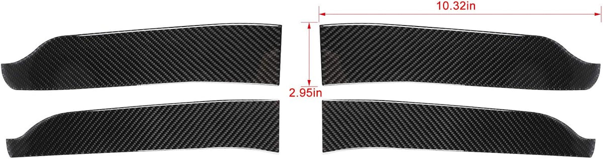 ABS Carbon Fiber Interior Door Handle Trim Cover 4 pcs M3582