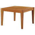 Contemporary Modern Urban Outdoor Patio Side Table, Wood, Natural Y122
