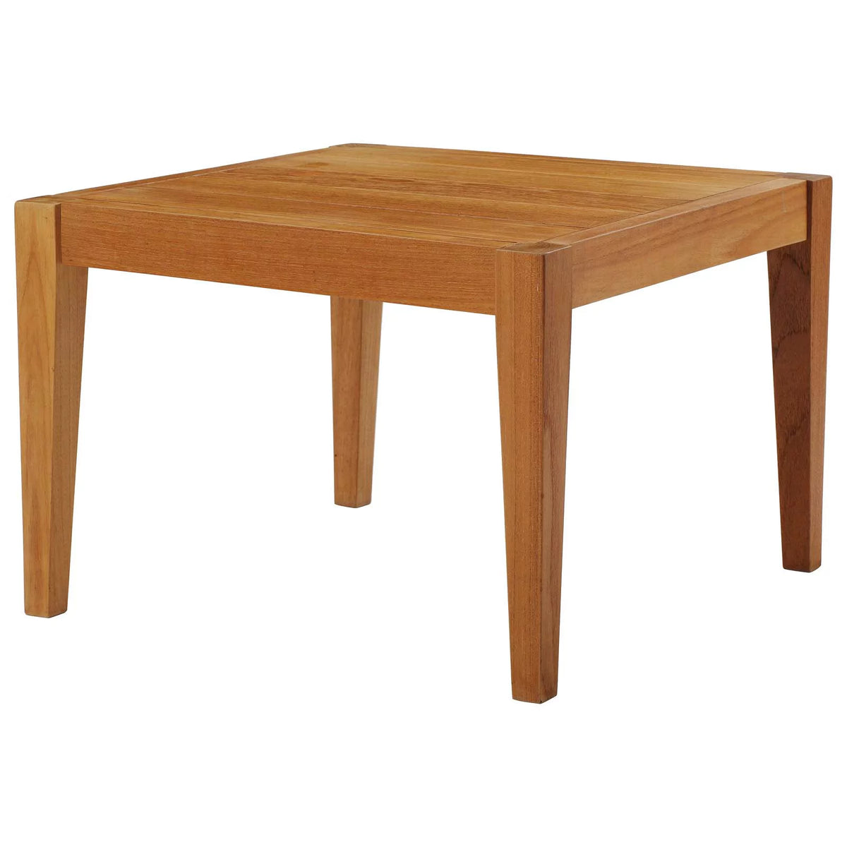 Contemporary Modern Urban Outdoor Patio Side Table, Wood, Natural Y122