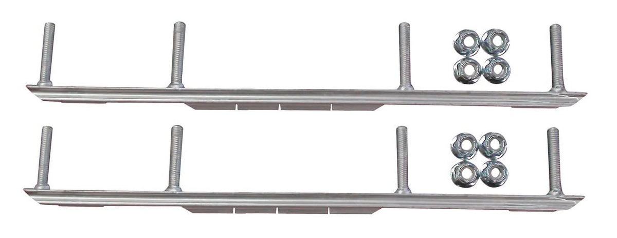 Green MTX Snowmobile Skis with 9" Shaper Bars Complete Kit K26303