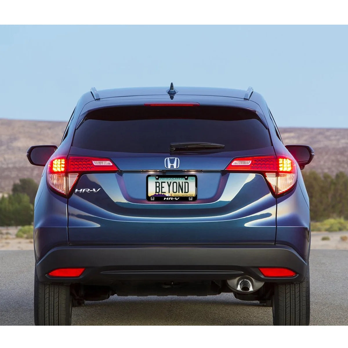 Black Metal License Plate Frame G481