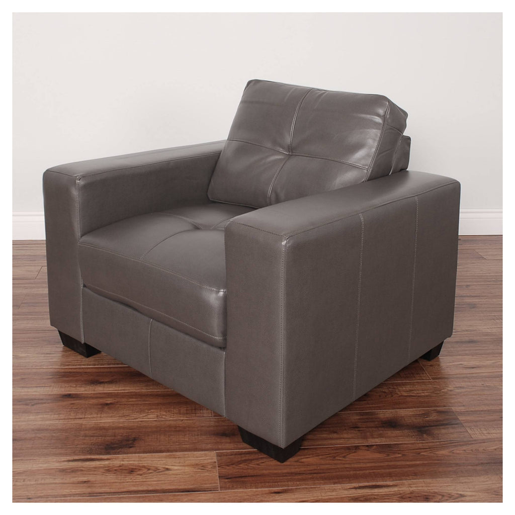 Tufted Bonded Leather Club Chair W38616