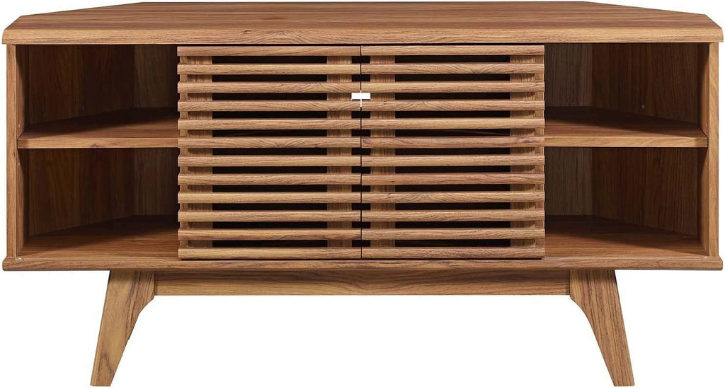 Mid-Century Modern Corner TV Stand V898