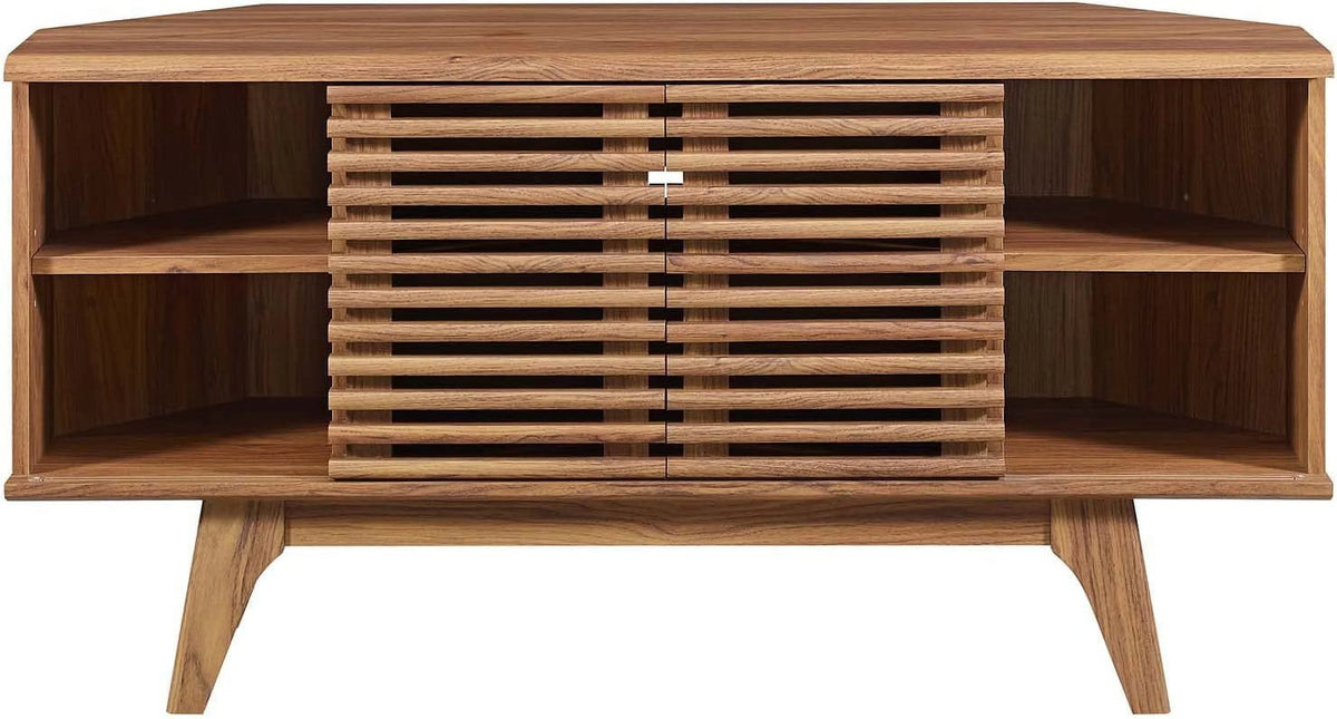 Mid-Century Modern Corner TV Stand V898