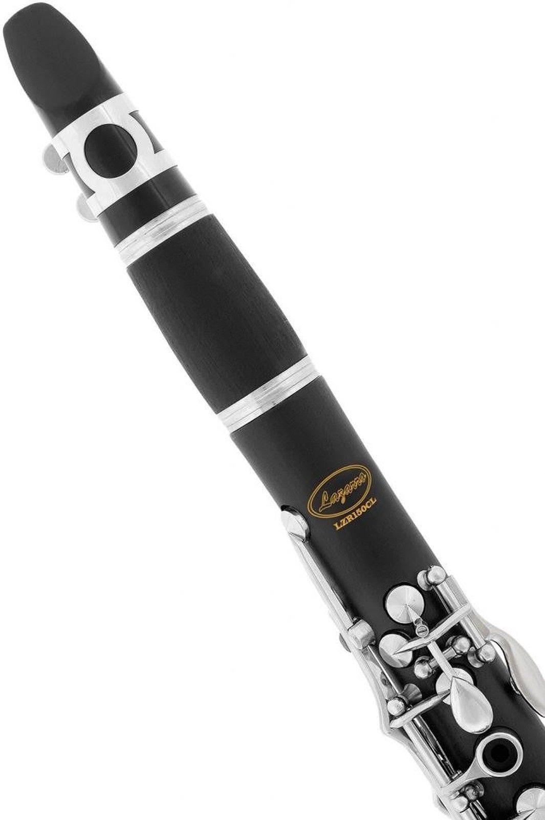 Black Ebonite Silver Keys Bb Clarinet with 11 Reeds Case Care Kit P963