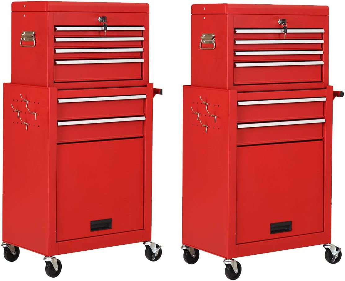 6-Drawer Rolling Tool Chest Set of 2 R901