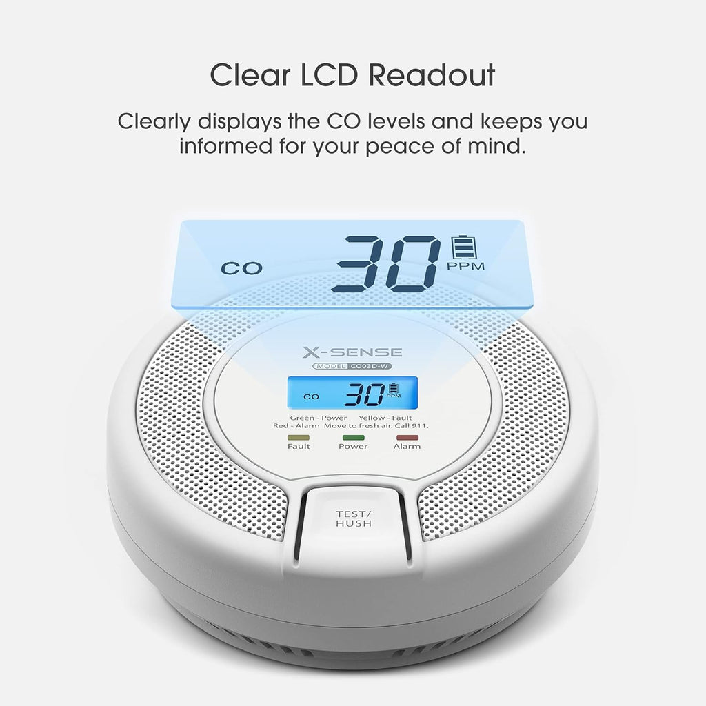 Wireless Interconnected Carbon Monoxide Detector, Pack of 2 H801